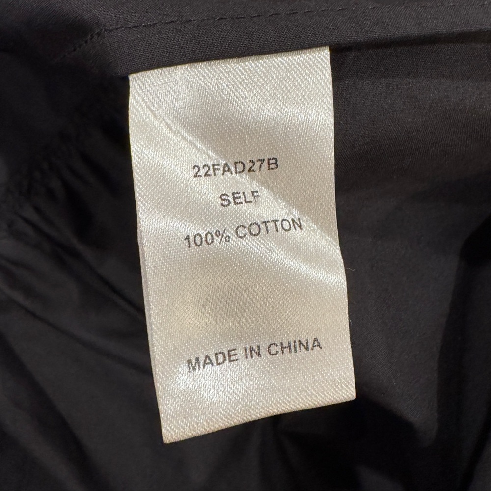 Hunter Bell Carter Mini Dress Lace Cotton Poplin Preppy Dark Academia Black Sz S - Picture 14 of 15